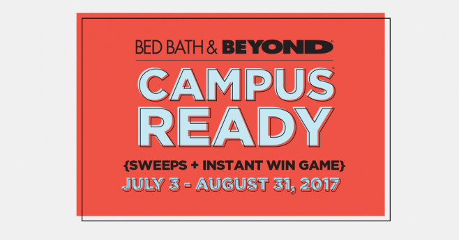 Bed Bath & Beyond Campus Ready Sweepstakes