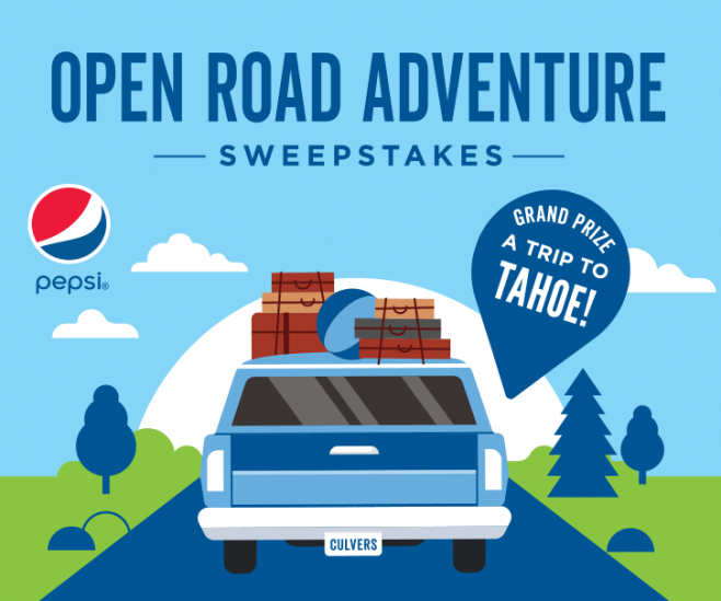 Culver’s Open Road Adventure Sweepstakes