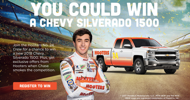 Hooters 24 Racing Truck Sweepstakes