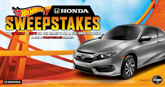 Hot Wheels Honda Sweepstakes 2017