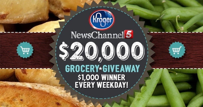 News Channel 5 and Kroger $20,000 Grocery Giveaway 2017