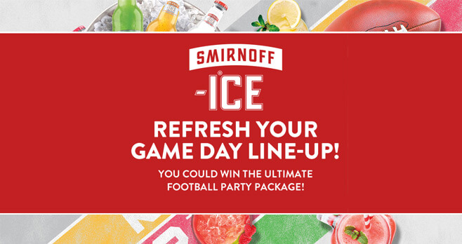 Smirnoff Ice Game Day Sweepstakes 2017
