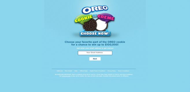 Oreo.com – OREO Cookie vs. Crème Game Sweepstakes Oreo.com – OREO Cookie vs. Crème Game Sweepstakes
