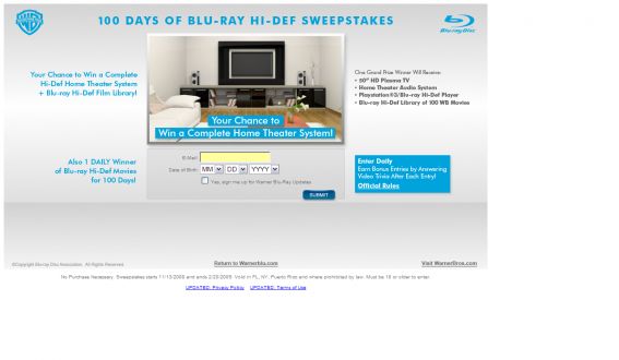 100 Days of Blu-ray Sweepstakes