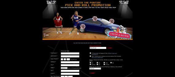 Pontiac Pick and Roll Promotion