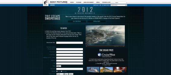 2012 Escape Sweepstakes