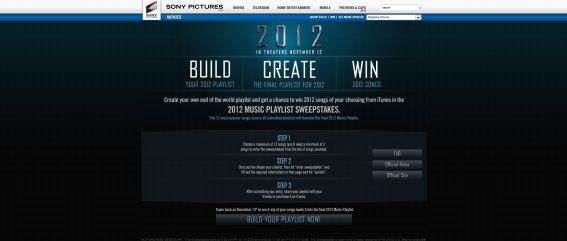 2012 Music Playlist Sweepstakes