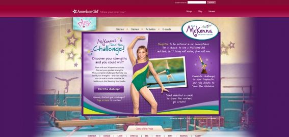 Girl of the Year 2012 McKenna’s Take the Challenge Giveaway