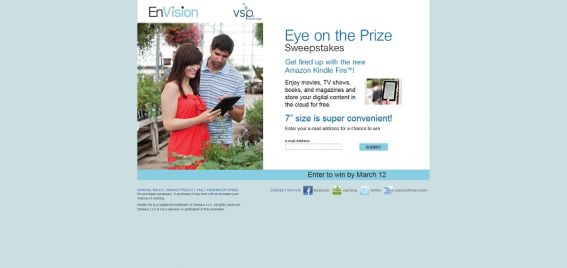 2012 VSP EnVision Eye on the Prize Sweeps 2012 VSP EnVision Eye on the Prize Sweeps