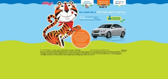 earthday.kelloggs.com – Kellogg’s 2012 Earth Day Sweepstakes