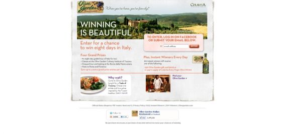 Taste of Tuscany Sweepstakes Taste of Tuscany Sweepstakes