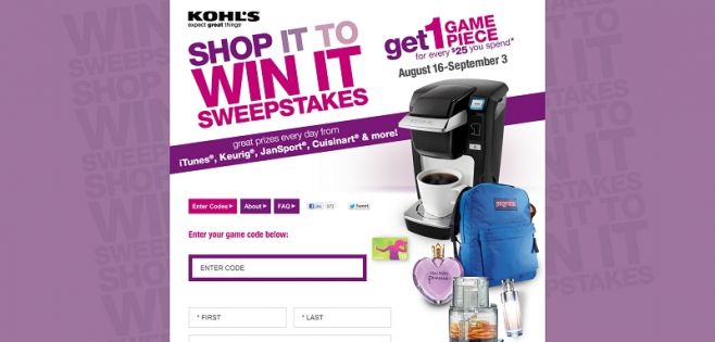 kohlsshopittowinit.com – Shop It to Win It Instant Win Game & Sweepstakes kohlsshopittowinit.com – Shop It to Win It Instant Win Game & Sweepstakes