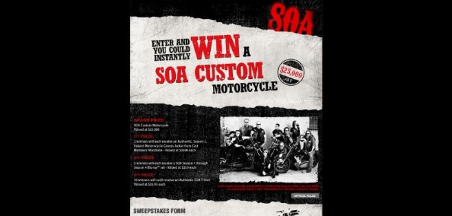 sonsofanarchysweeps.com – Sons of Anarchy Instant Win Game sonsofanarchysweeps.com – Sons of Anarchy Instant Win Game