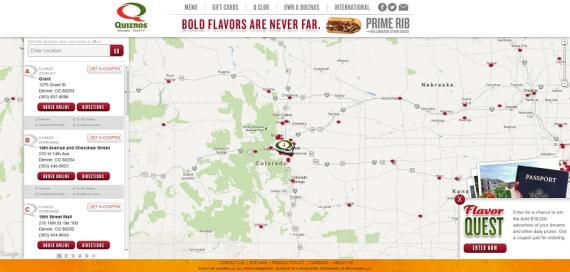 Quiznos Flavor Quest Promotion