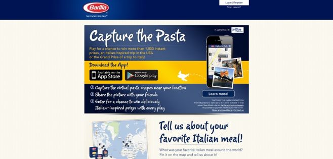 Barilla Capture the Pasta Sweepstakes Barilla Capture the Pasta Sweepstakes
