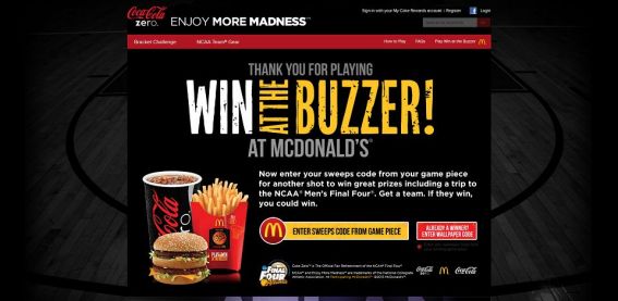 ncaa.com/mcd – Win At The Buzzer Game at McDonald’s