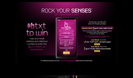 5 - Rock Your Senses Sweepstakes