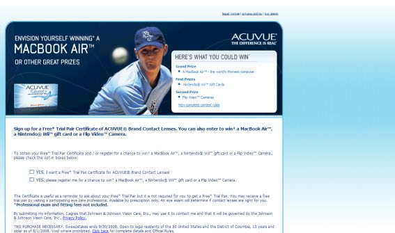 Acuvue Sweepstakes