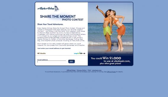 Alaska Airlines Share the Moment Photo Contest