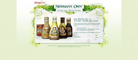 Newman’s Own Summer Lovin’ Recipe Contest