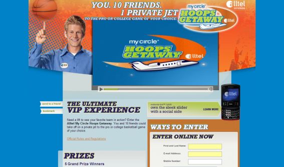 Alltel My Circle Hoops Getaway Sweepstakes