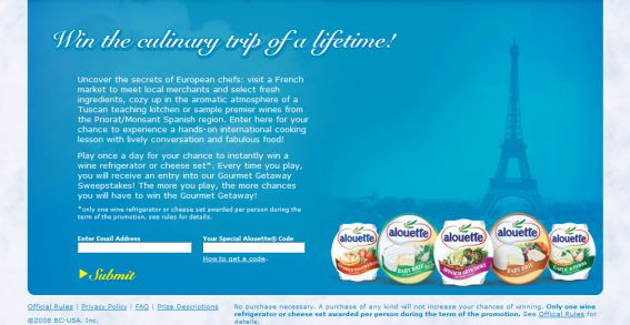 Alouette Gourmet Getaway