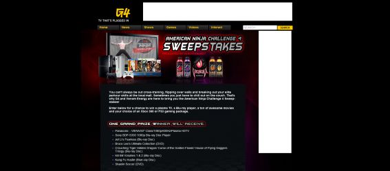 American Ninja Challenge 4 Sweepstakes presented by Venom Energy