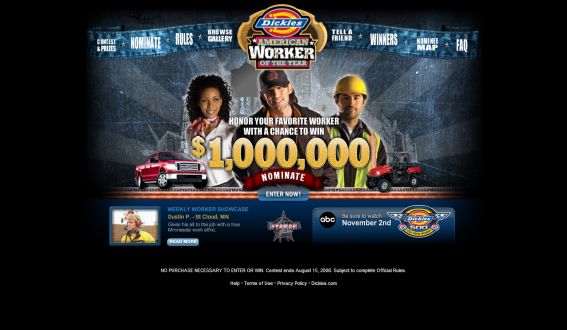 The Dickies 2008 American Worker of the Year Contest