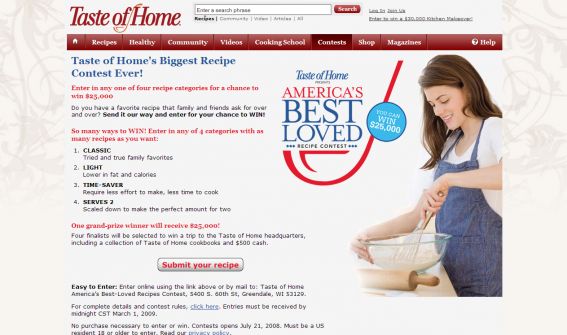 America’s Best Loved Recipe Contest
