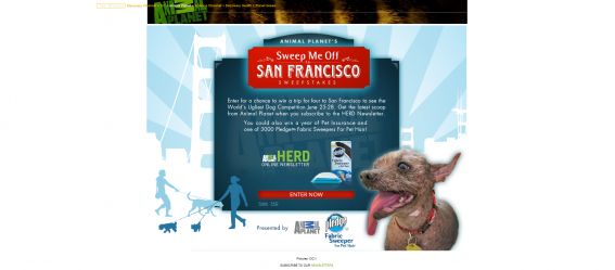 Animal Planet’s Sweep Me Off to San Francisco Sweepstakes
