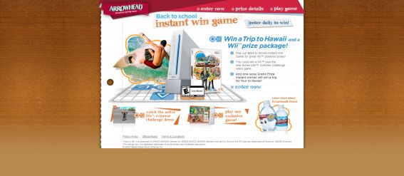 Nestlé Waters Back To School Instant Win Game