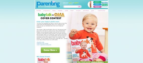 Babytalk Good Morning America Cover Contest