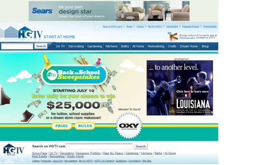 HGTV’s Back to School Sweepstakes