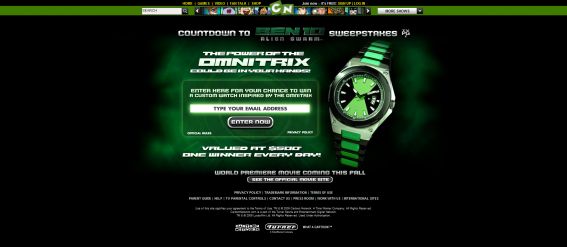 Countdown to Ben 10 : Alien Swarm Sweepstakes Countdown to Ben 10 : Alien Swarm Sweepstakes