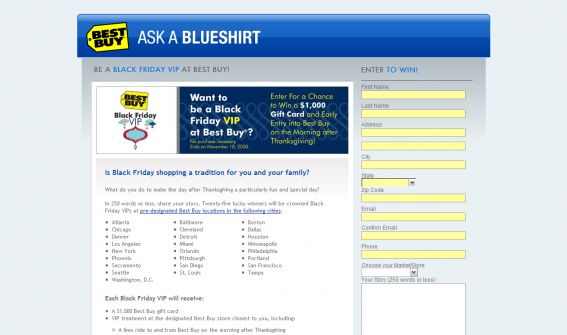 Best Buy Black Friday Essay Contest