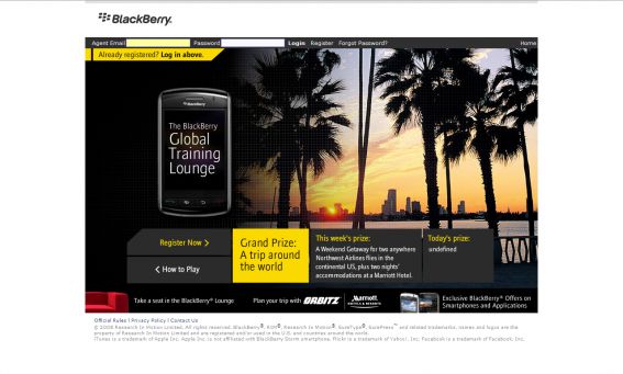 BlackBerry Owners Lounge Sweepstakes