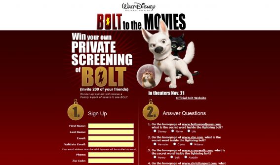 Bolt to the Movies