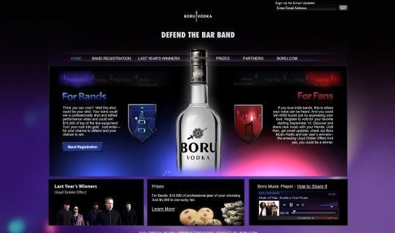 Boru Vodka Defend the Bar Band Contest and Fan Sweepstakes