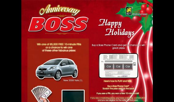 Boss Holiday 2008 Sweepstakes
