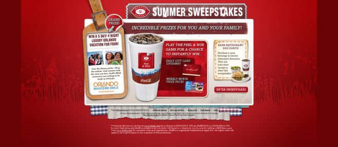 Boston Market Summer Sweepstakes Boston Market Summer Sweepstakes
