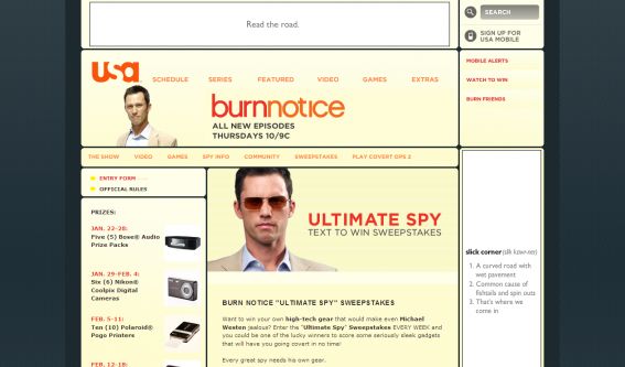 Burn Notice Ultimate Spy Text to Win Sweepstakes