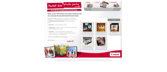 Canon Pocket Size Photo Party Contest