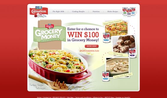 TheCookingMilk.com Grocery Money Sweepstakes
