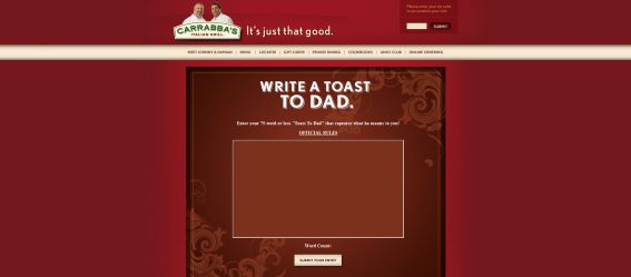 Toast to Dad Contest