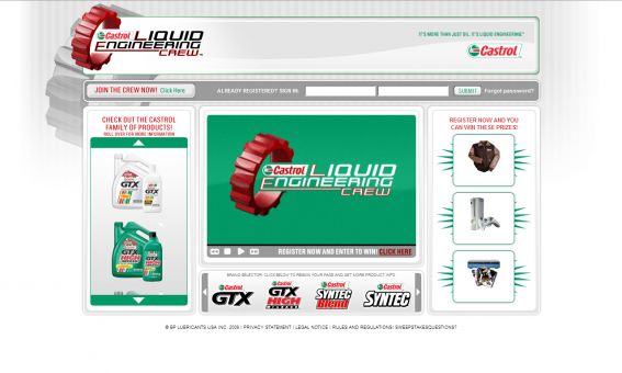 Castrol Loyalty Program Sweepstakes and Instant Win Game
