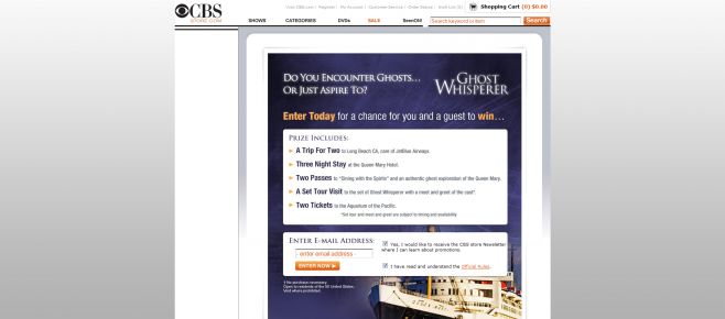 Ghost Whisperer Sweepstakes Ghost Whisperer Sweepstakes