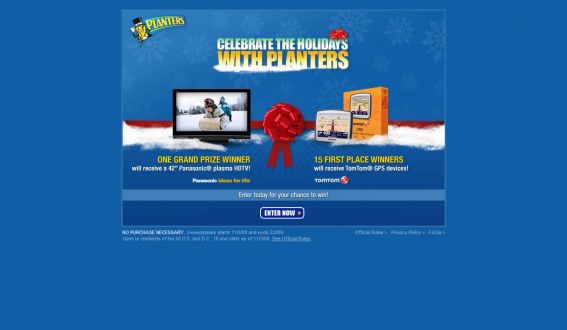 Planters 2008 Holiday Sweepstakes