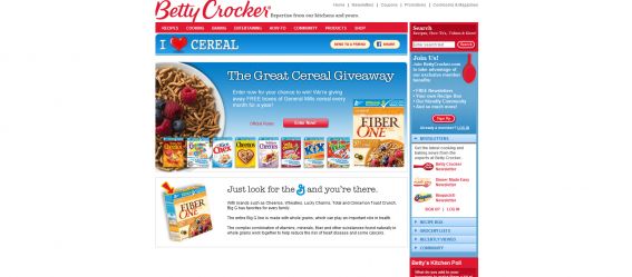 BettyCrocker The Great Cereal Giveaway BettyCrocker The Great Cereal Giveaway