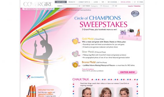 The CoverGirl Circle of Champions Sweepstakes