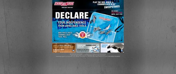 Red, White & Channellock Blue Sweepstakes